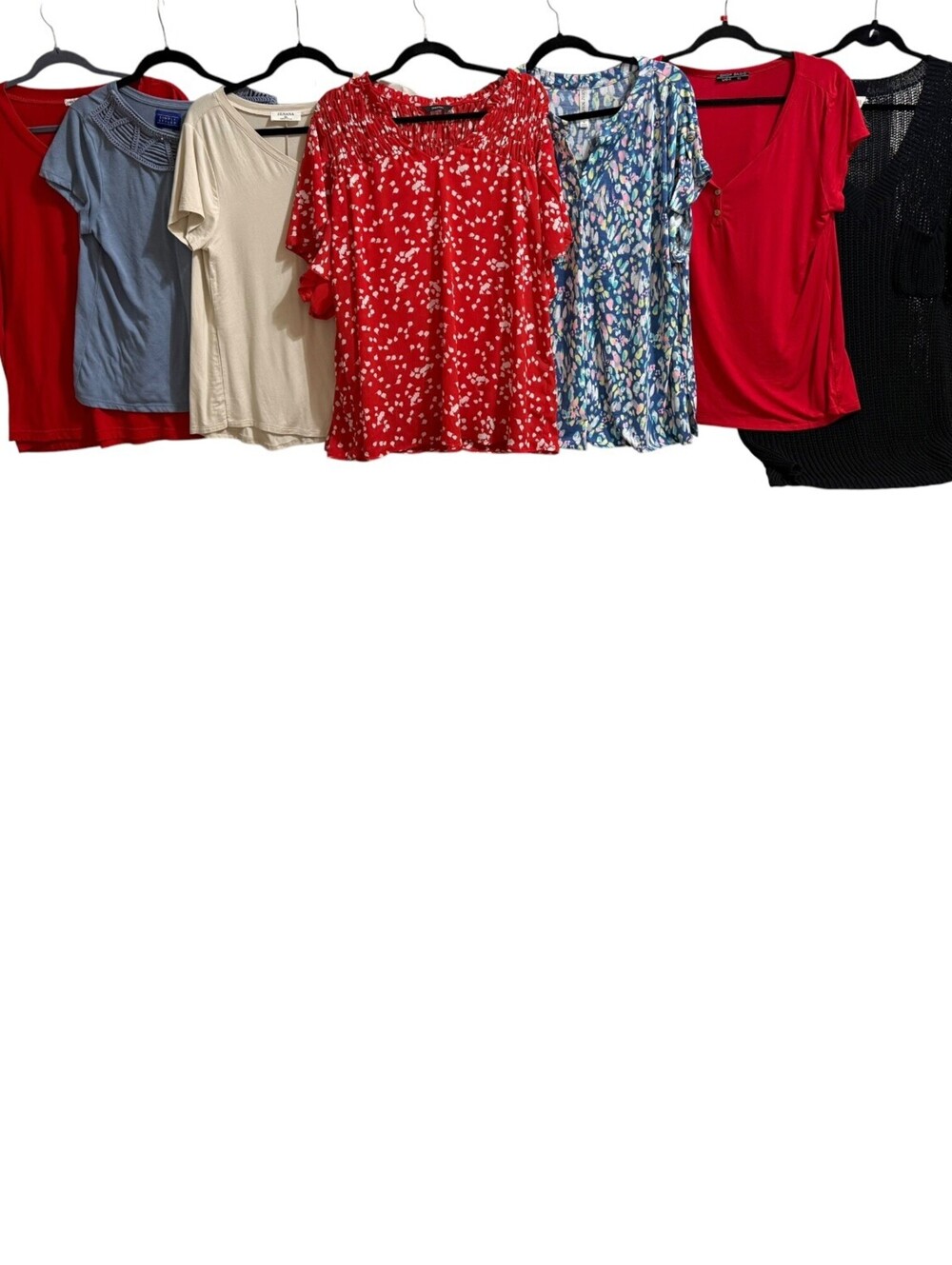 7pc Lot Women's X-Large Tops Shirts Dear Scarlett Dokotoo BIBI Shop Basic